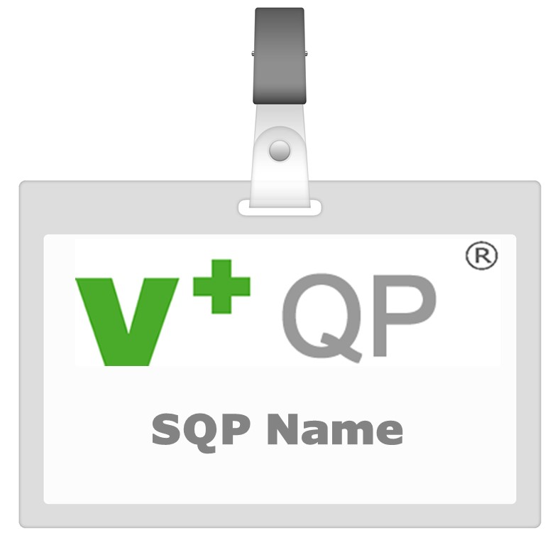 VQP Professional Recognition For SQP Name Badge
