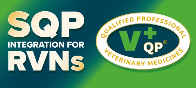 Banner saying SQP Integration for RVNs and showing the Vetpol SQP badge